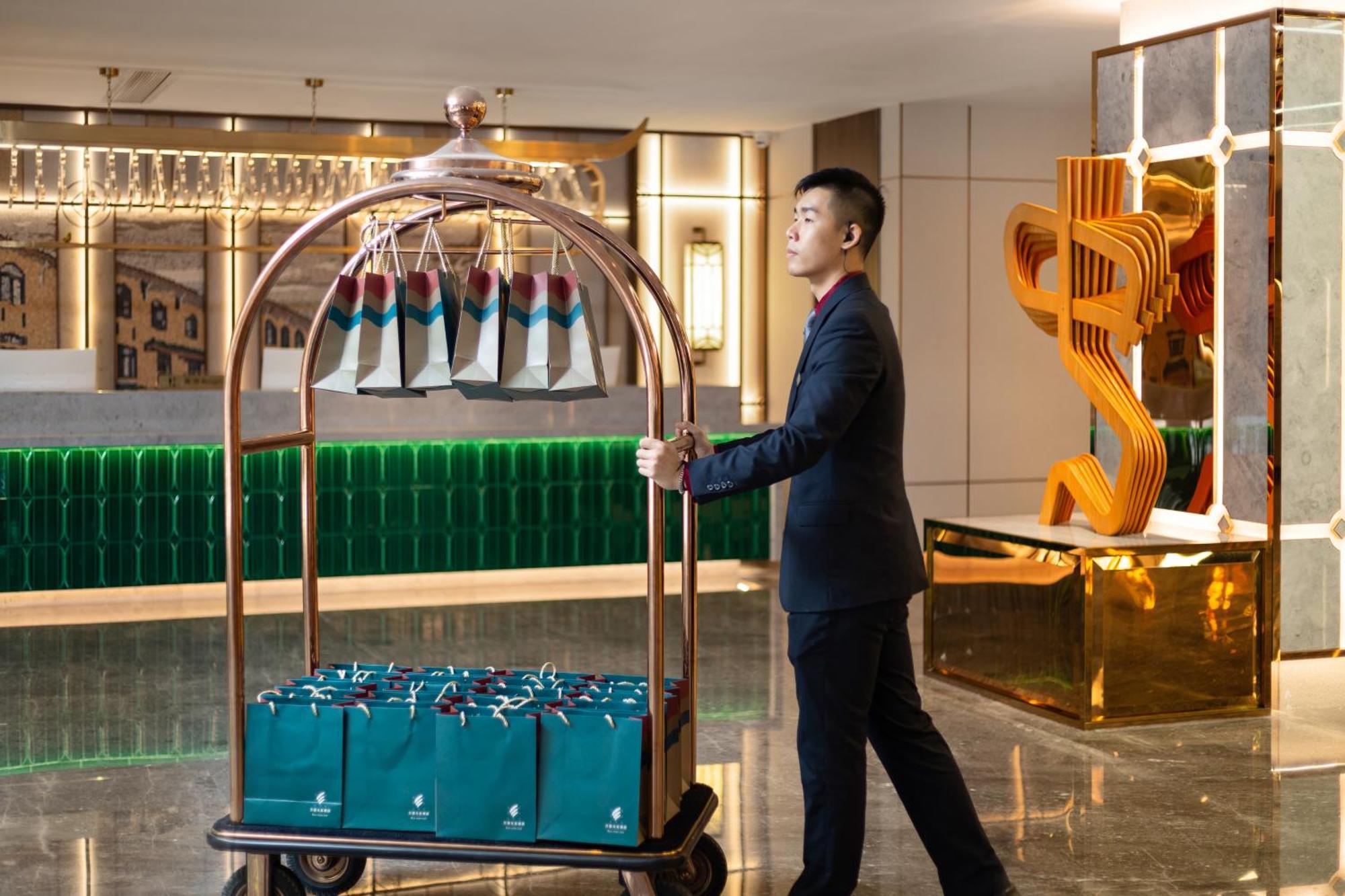 Guangzhou Wogo Yuanbao Hotel-Zhujiang New Town-Free Canton Fair Shuttle Bus & Overseas Buyer Registration Services Εξωτερικό φωτογραφία
